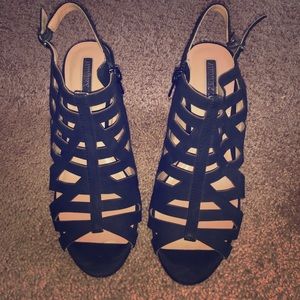 Audrey Brooke Open Toe Heels